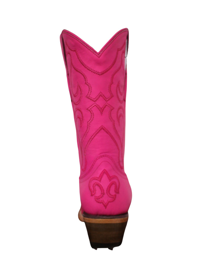 Corral Girls Fuchsia 10" Leather And Embroidery Boots