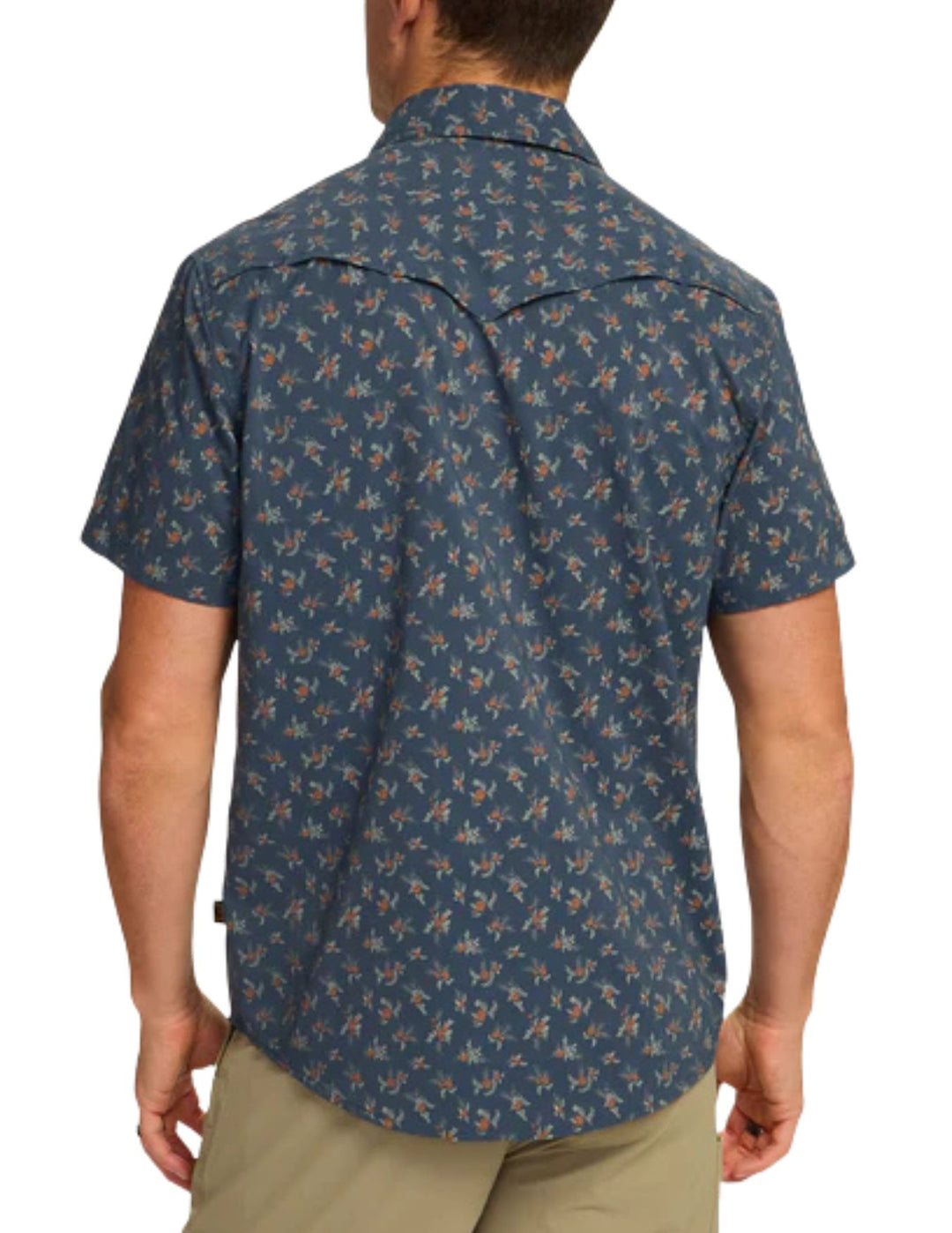Howler Bros Mens Rancher Floral Dark Slate Open Country Tech Shirt