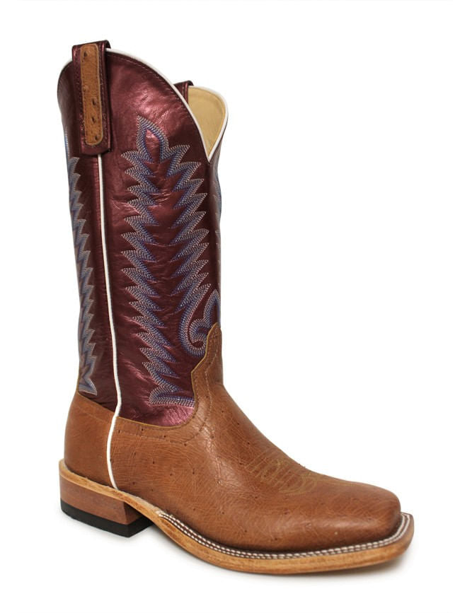 Anderson Bean Mens Cognac  Smooth Ostrich Boots