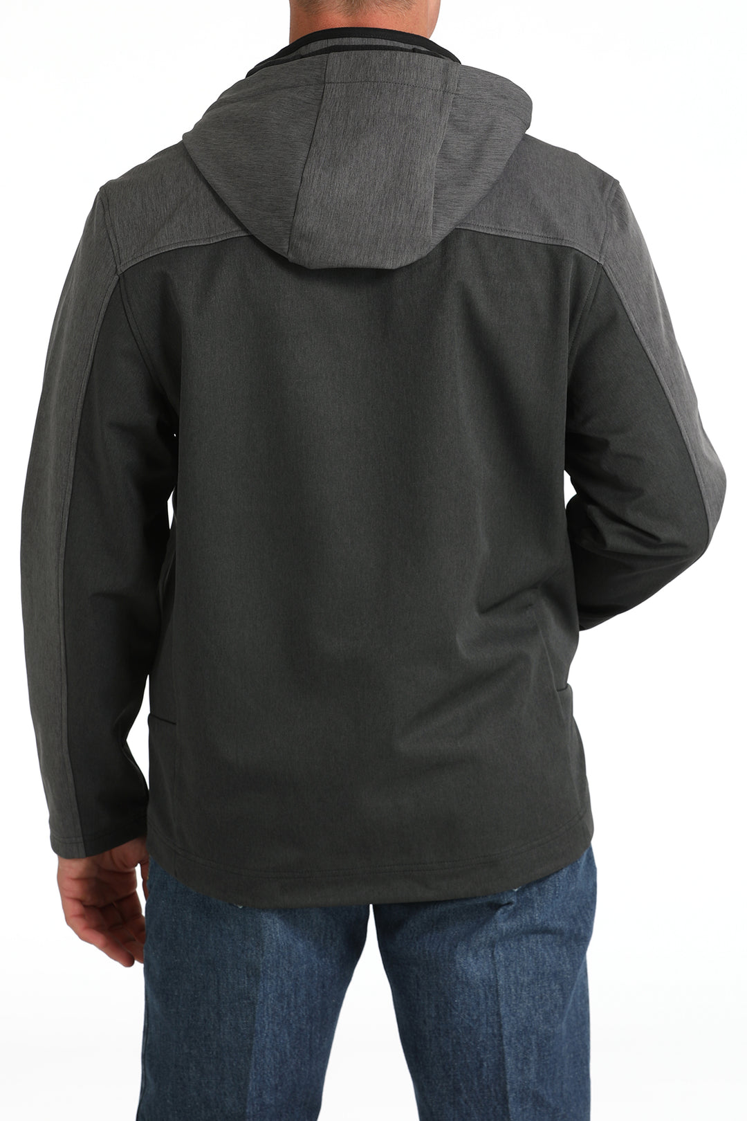 Cinch Men's Charcoal Hooded Softshell Jacket