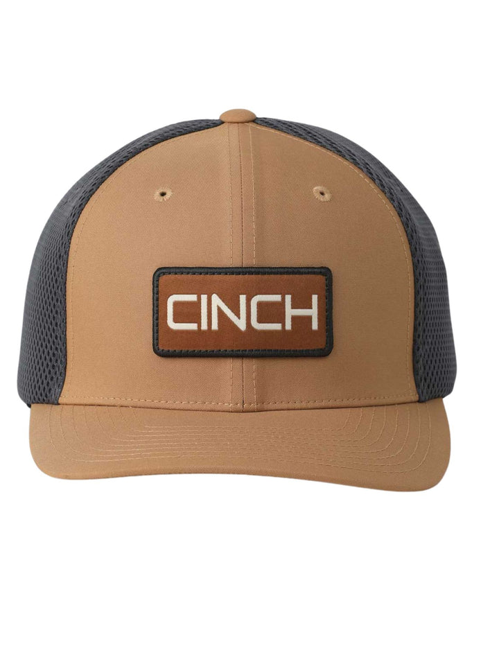 Cinch Mens Brown Flexfit Cap