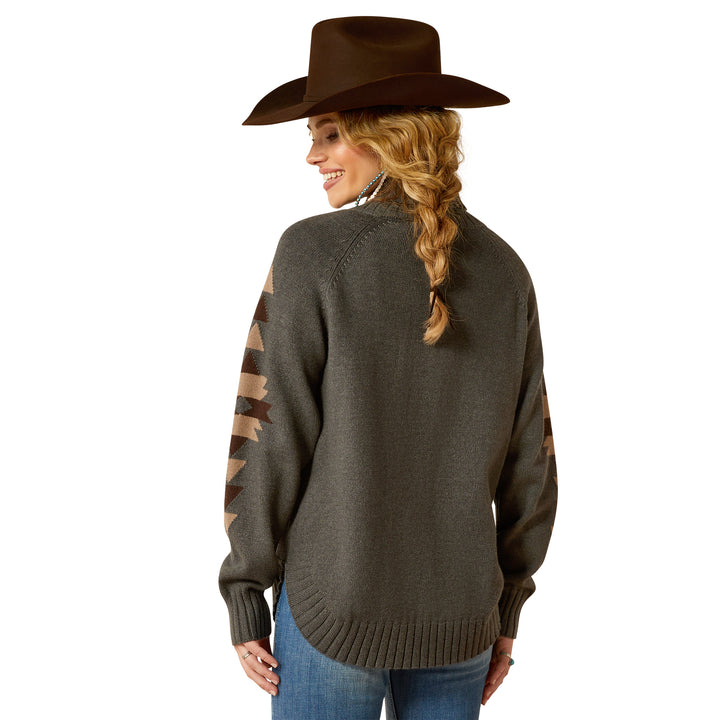 Ariat Womens Madison Heather Grey Sweater