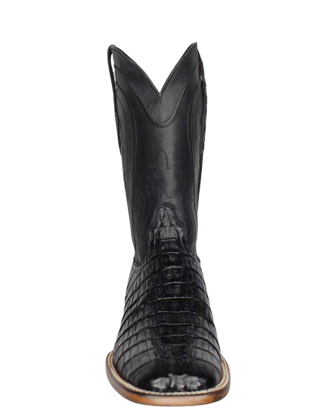 Black Jack Mens Black Caiman Tail Boots