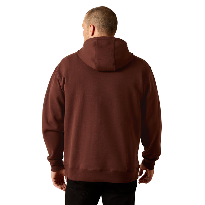 Ariat Mens Deep Mahogany Logo Hoodie