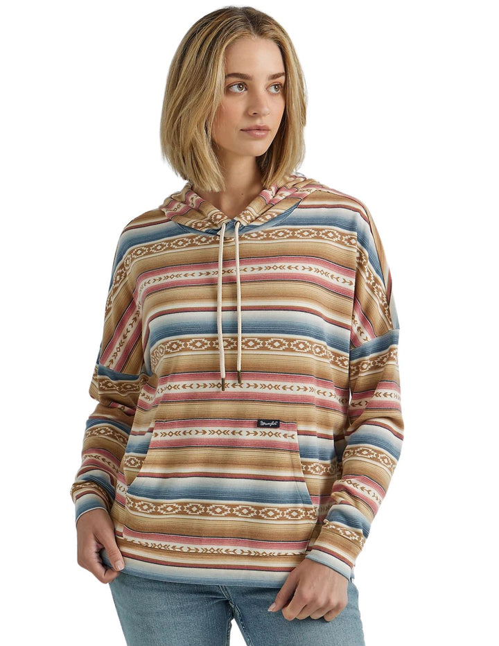 Women's Wrangler Geometric Relaxed Pullover Hoodie