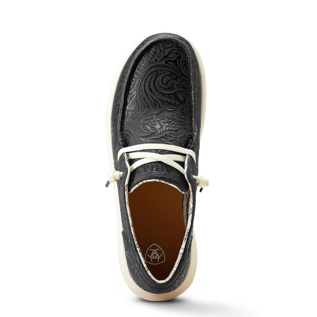 Ariat Womens Black Tooled Print Casual Shoes