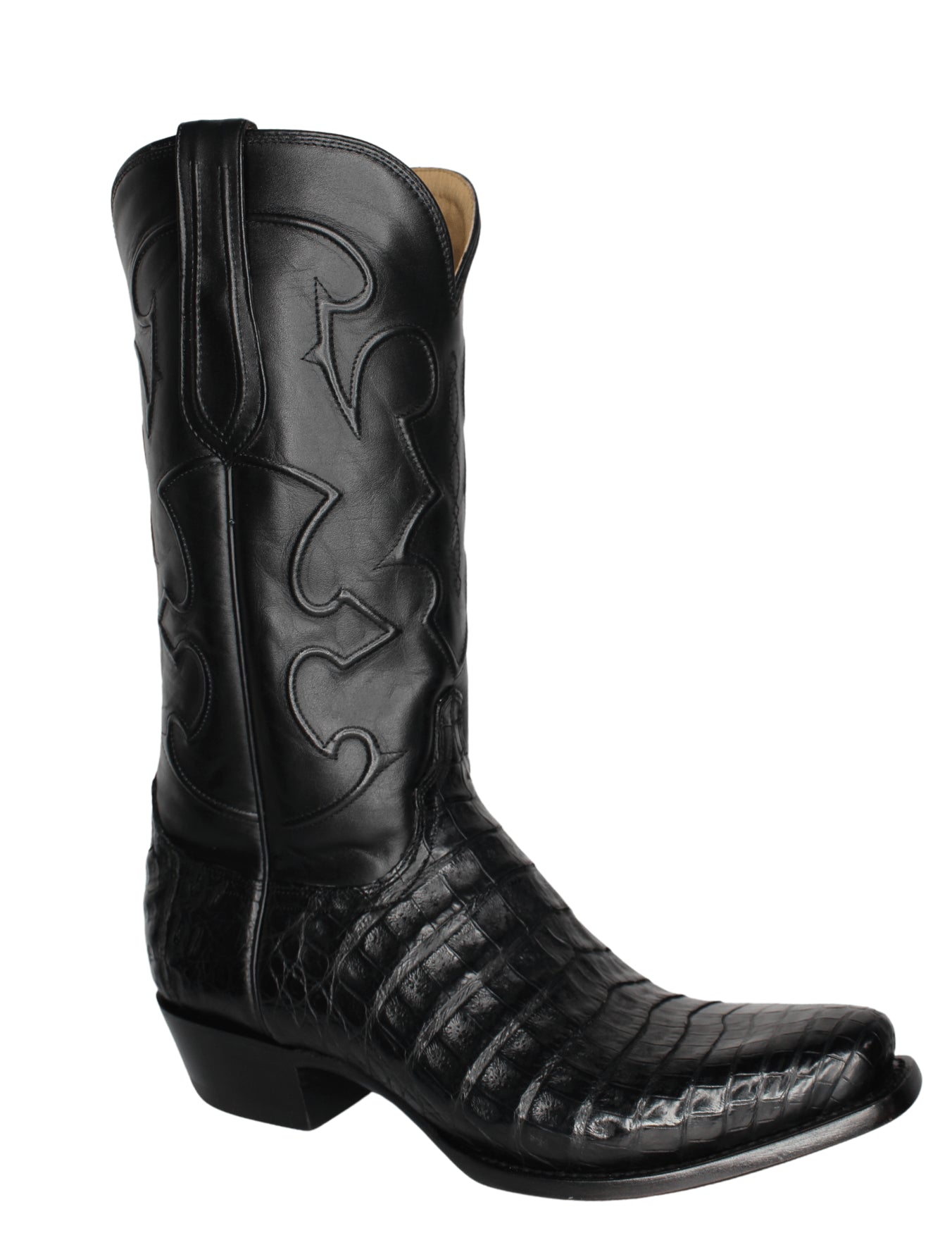Lucchese Mens Charles Caiman Belly Boots – Texas Boot Company