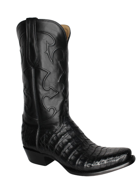Men’s Lucchese Boots Size 10 Black Kangaroo Men main image 4