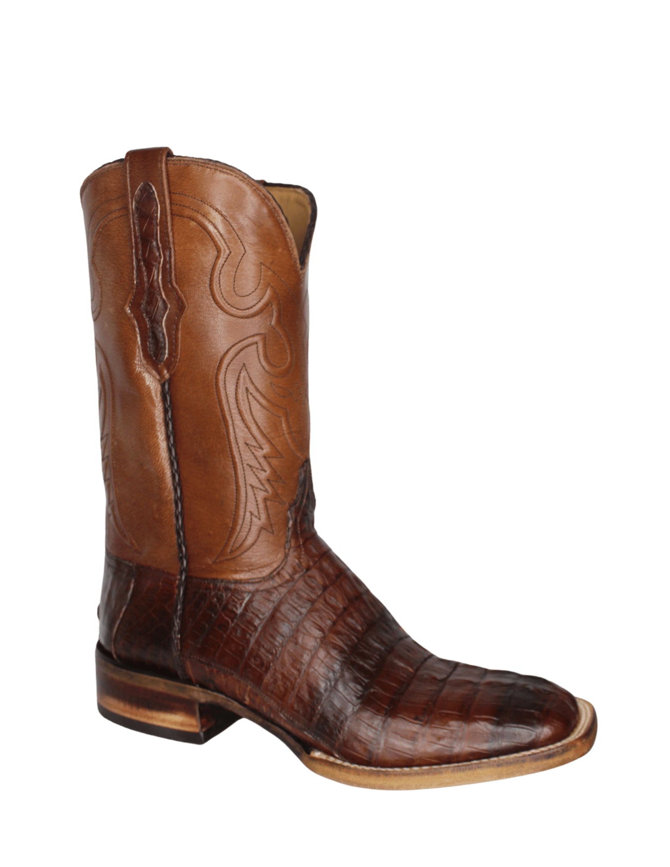 Black Jack Mens Brown Brushoff Caiman Tail Boots – Texas Boot Company