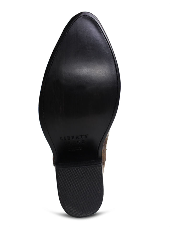 Liberty Black Womens Leopardo Oro Boots