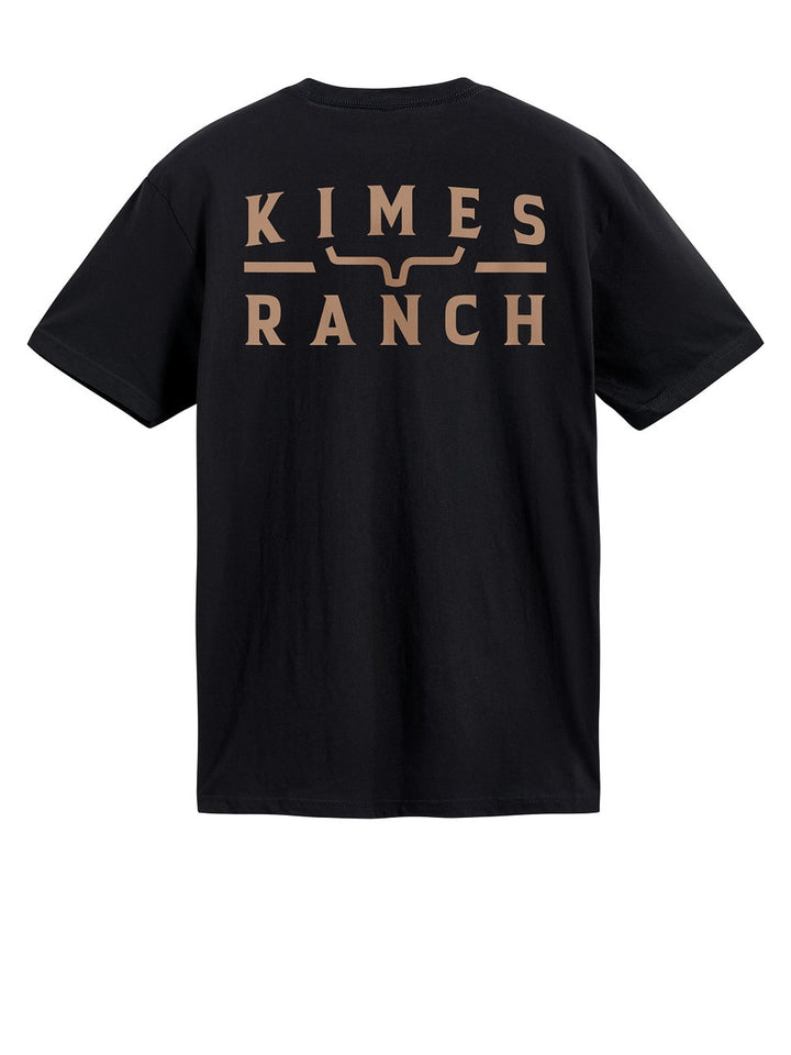 Kimes Ranch Mens Back Branded Black T-Shirt