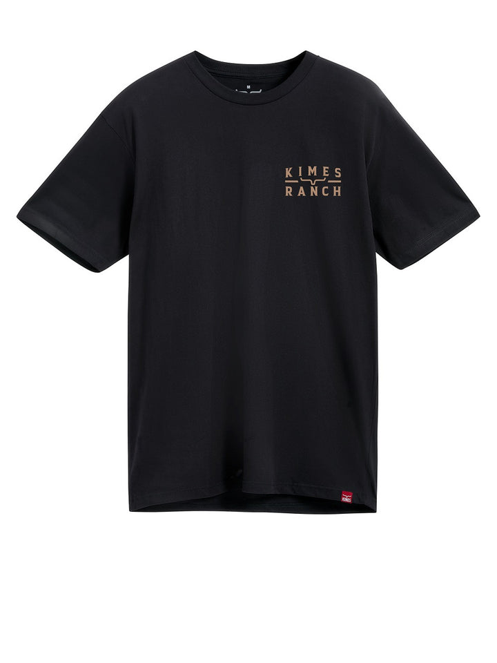 Kimes Ranch Mens Back Branded Black T-Shirt