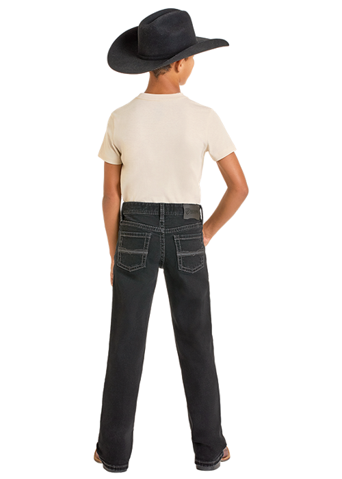 Panhandle Boys Black Bootcut Jeans