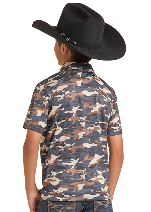 Panhandle Boys Camo Polo