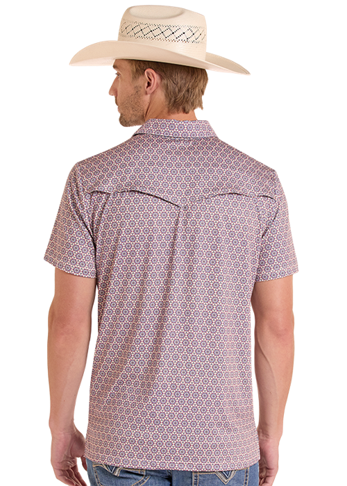 Panhandle Mens Natural Medallion Polo