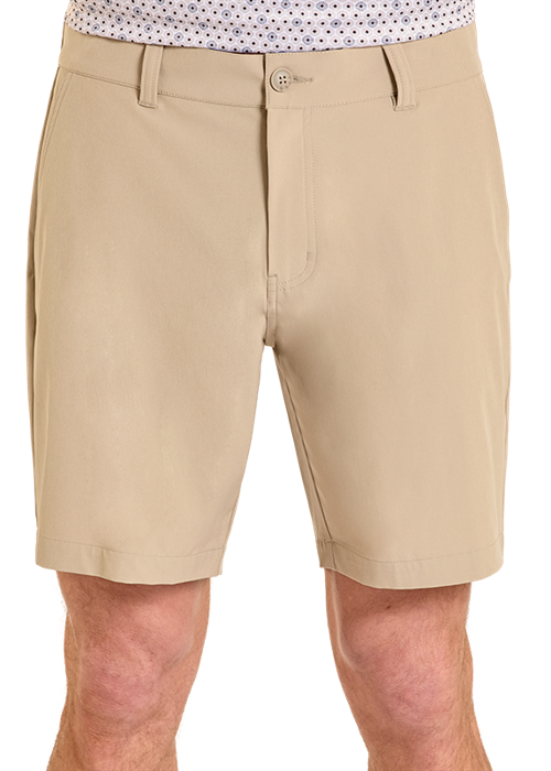 Panhandle Mens Khaki Solid Chino Shorts