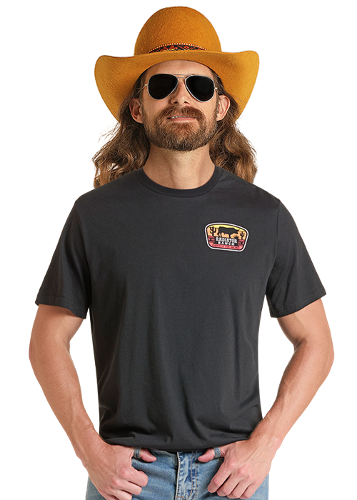 Panhandle Mens Dale Cattle Graphic T-Shirt