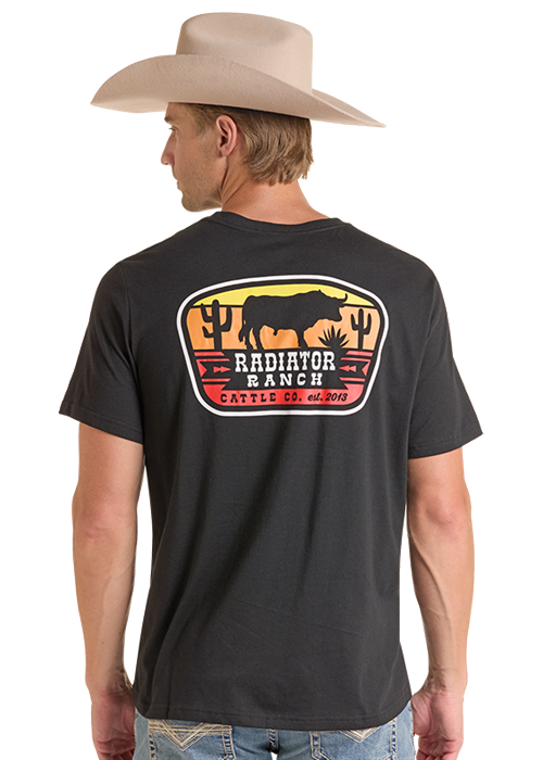 Panhandle Mens Dale Cattle Graphic T-Shirt