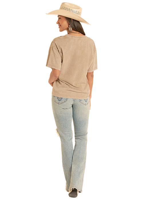 Panhandle Womens Olive Graphic Tee