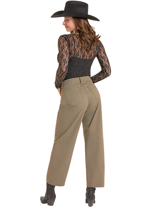 Panhandle Womens Black Mesh Lace Crop Top