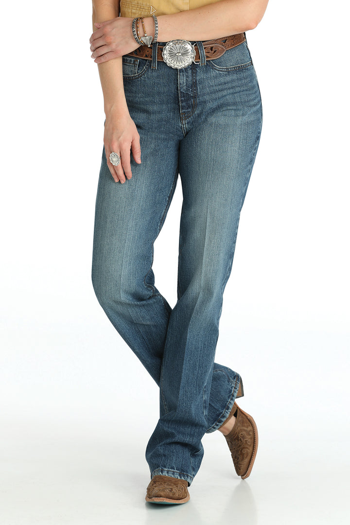 Cinch Womens Quinn Medium Stone Straight Leg Jeans