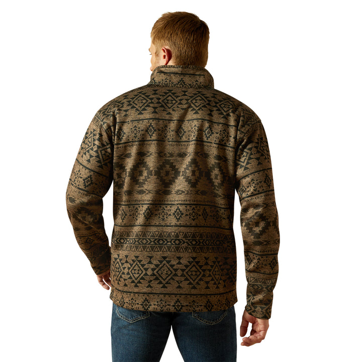 Ariat Mens Southwest Caldwell 1/4 Button Sweater