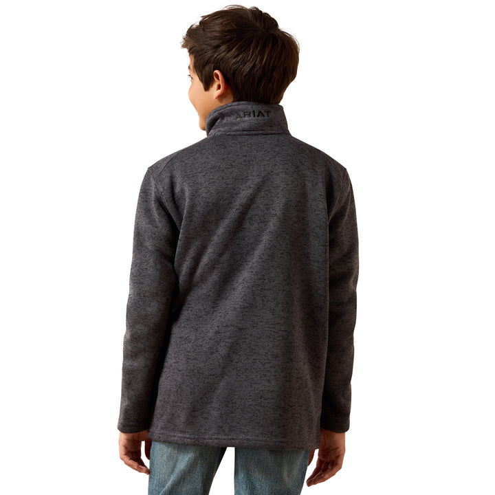 Ariat Boys Grey 1/4 Zip Sweater