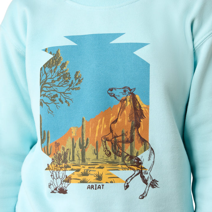 Ariat Girls Stallion Crew Sweatshirt