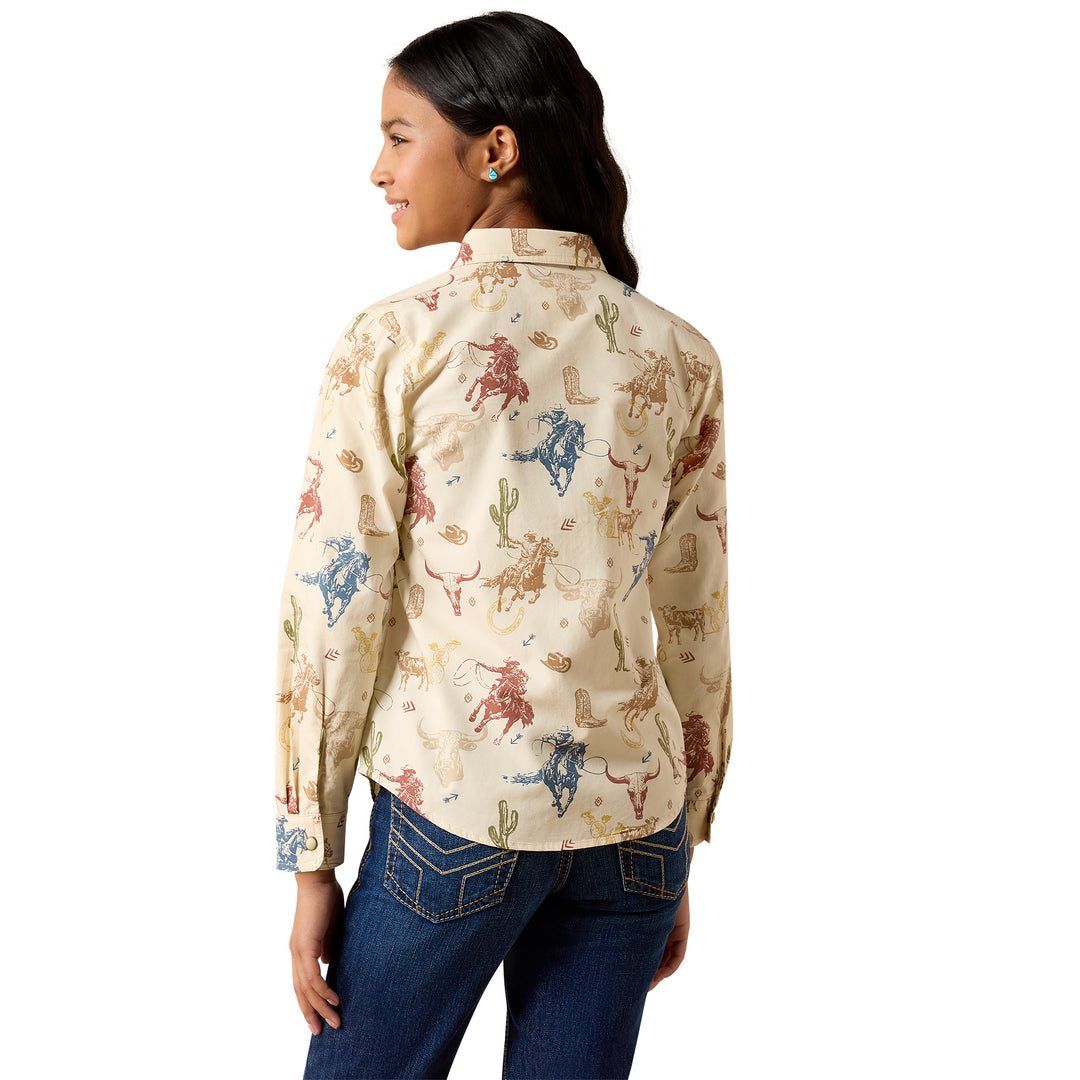Ariat Girls Ranch Tale Western Snap Shirt