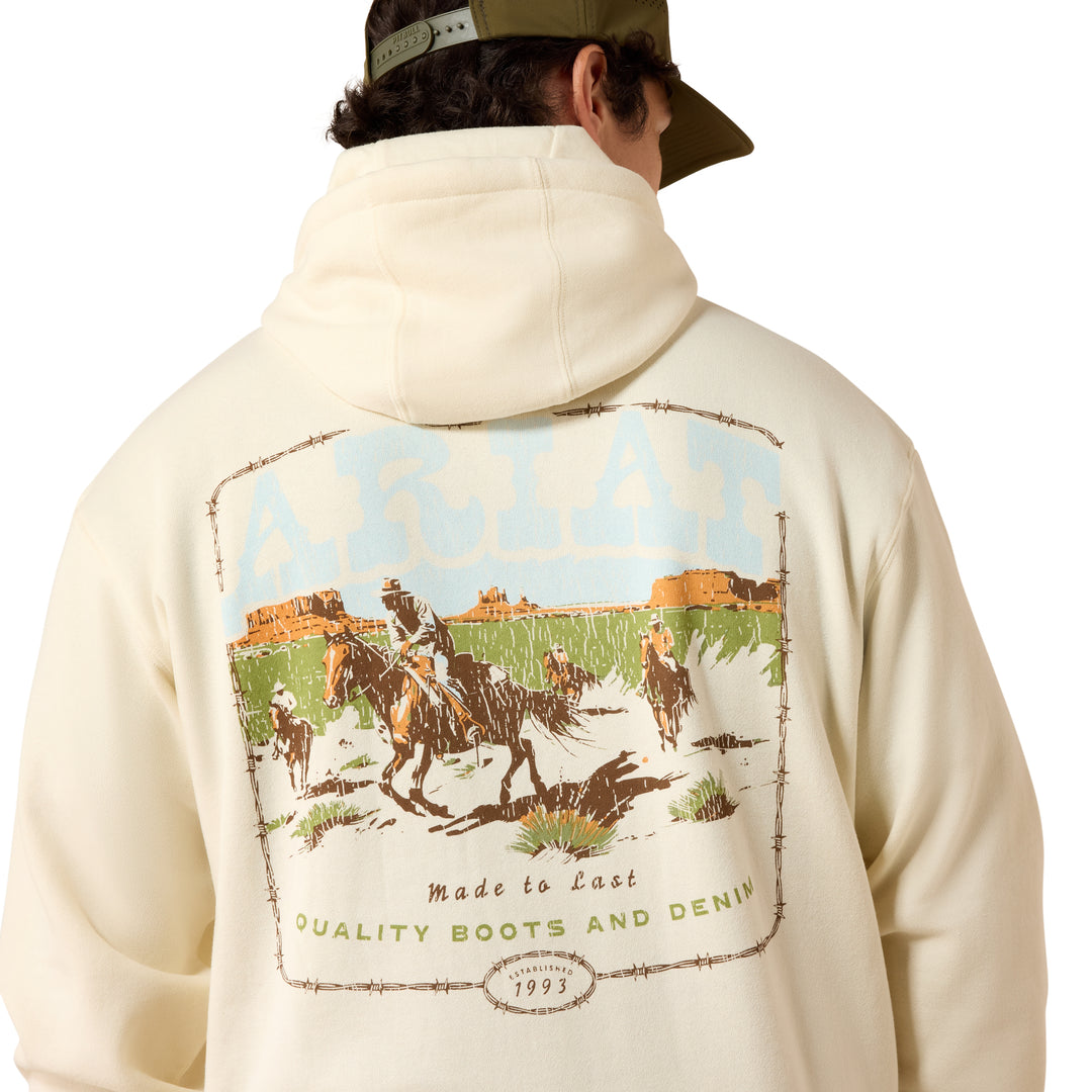 Ariat Mens Tan Pulp Western Hoodie