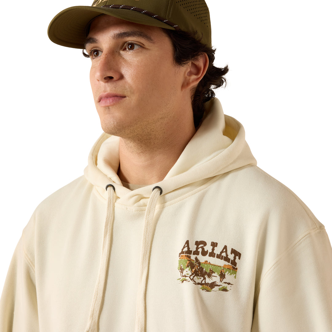 Ariat Mens Tan Pulp Western Hoodie