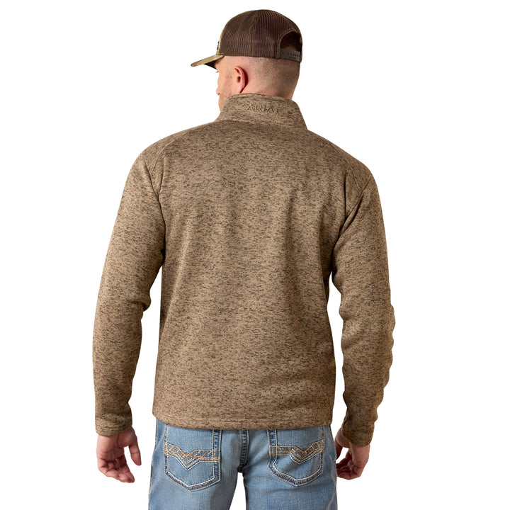 Ariat Mens Tan Caldwell 1/4 Zip Sweater