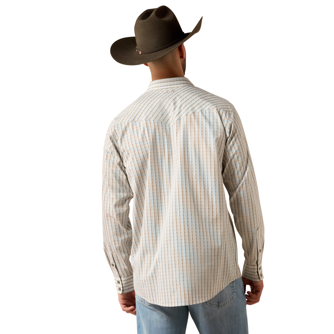 Ariat Mens Wrinkle Free Burnard Classic Fit Snap Shirt