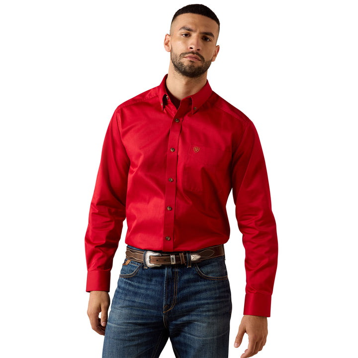 Ariat Mens Solid Twill Classic Fit Shirt