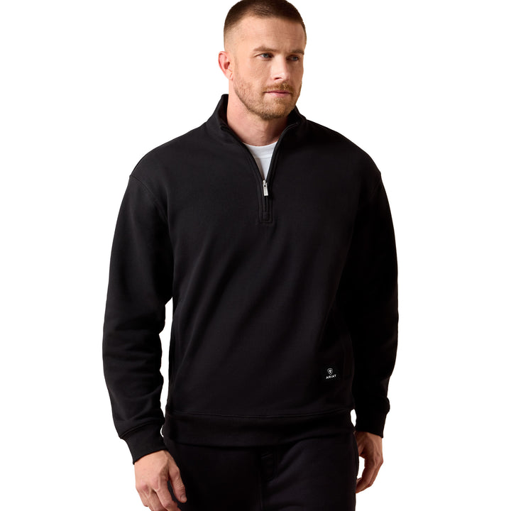 Ariat Mens Black Core 1/4 Zip Sweatshirt