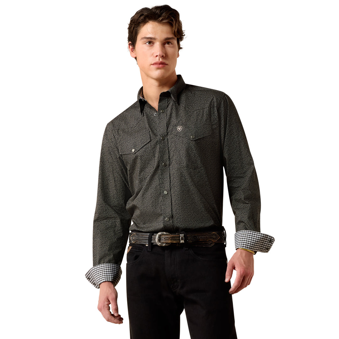 Ariat Mens Wrinkle Free Braven Fitted Snap Shirt