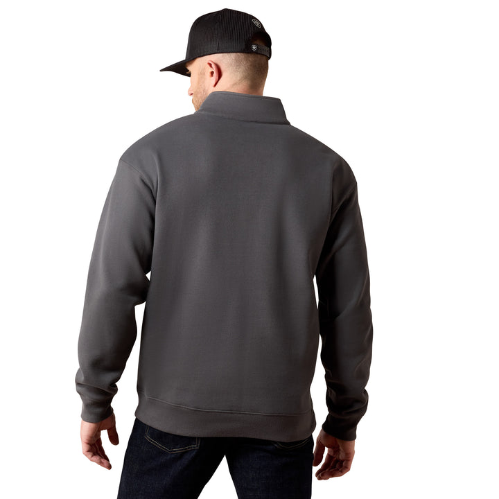 Ariat Mens Grey 1/4 Zip Sweatshirt