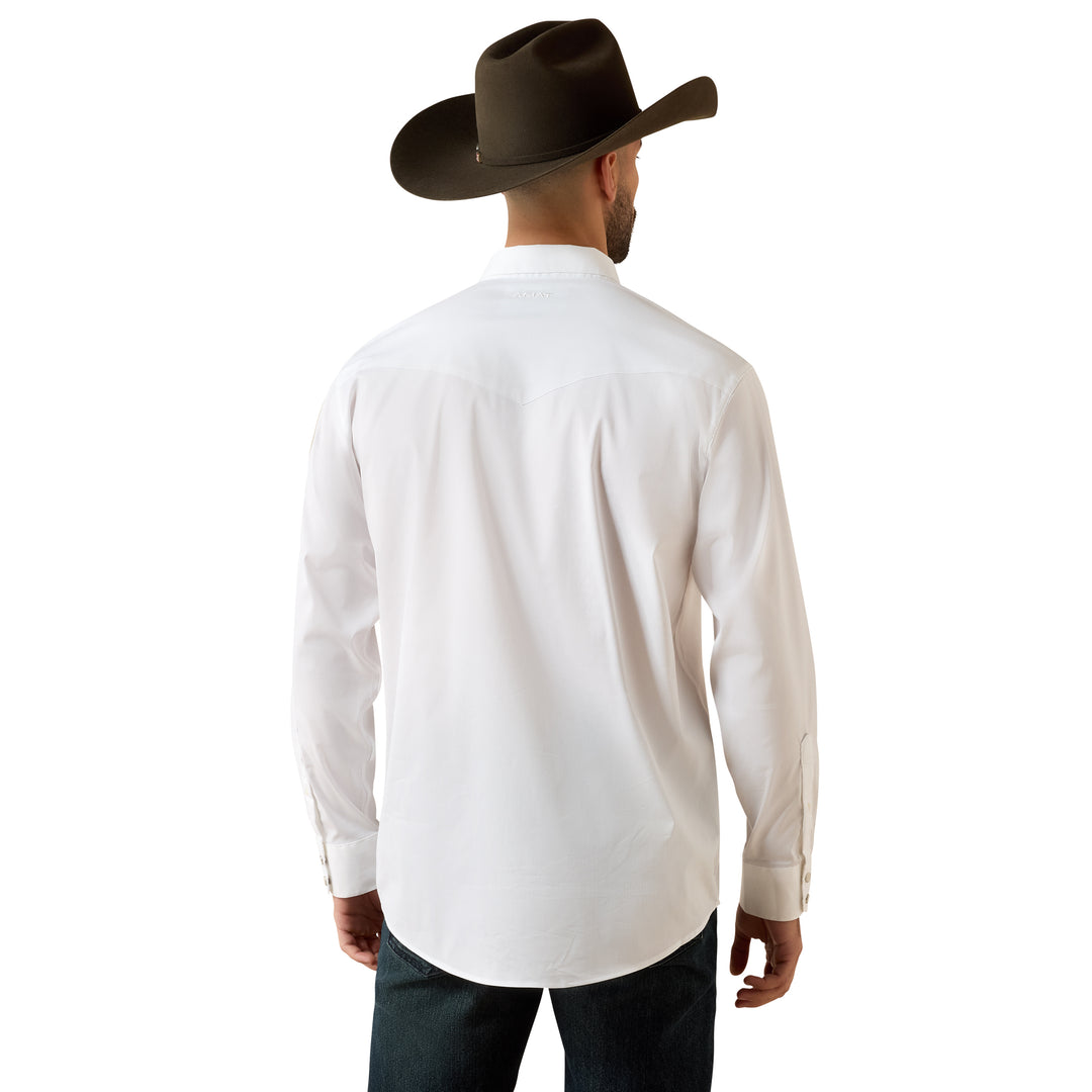 Ariat Mens White Everything Classic Fit Snap Shirt