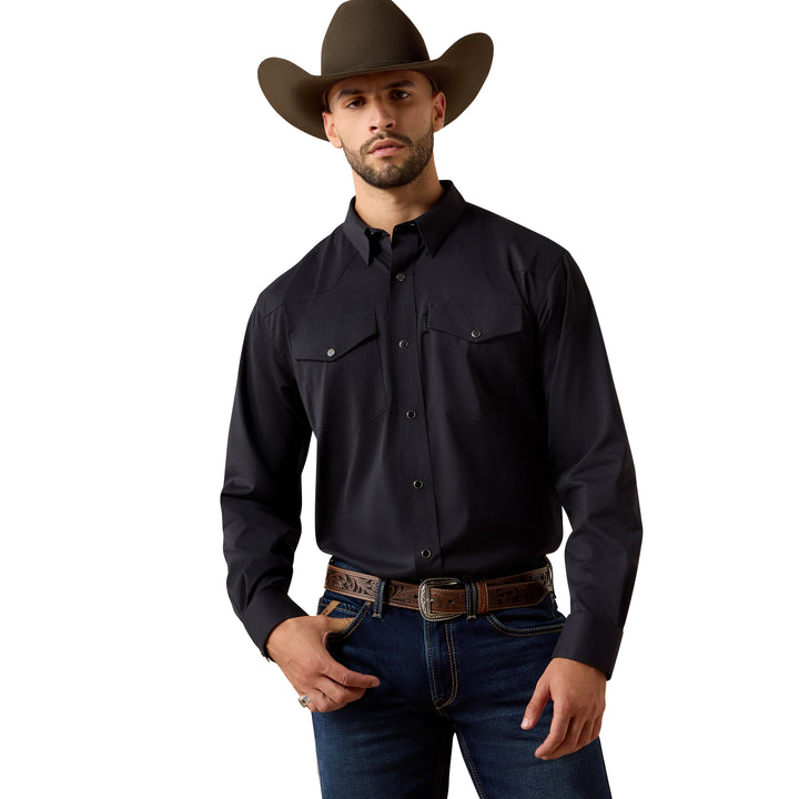 Ariat Mens Black Everything Classic Fit Snap Shirt