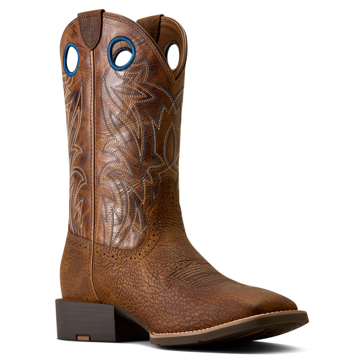 Ariat Mens  Sport Sidebet Wide Square Toe Cowboy Boots