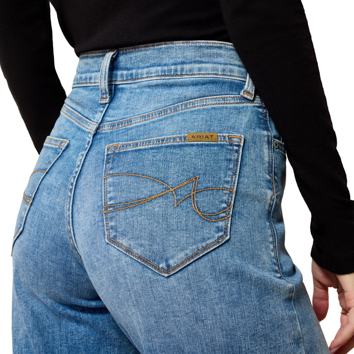 Ariat Womens High Rise Revel Vilma Ultrastretch Wide Leg Jeans