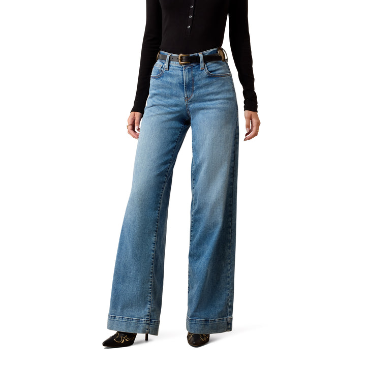 Ariat Womens High Rise Revel Vilma Ultrastretch Wide Leg Jeans