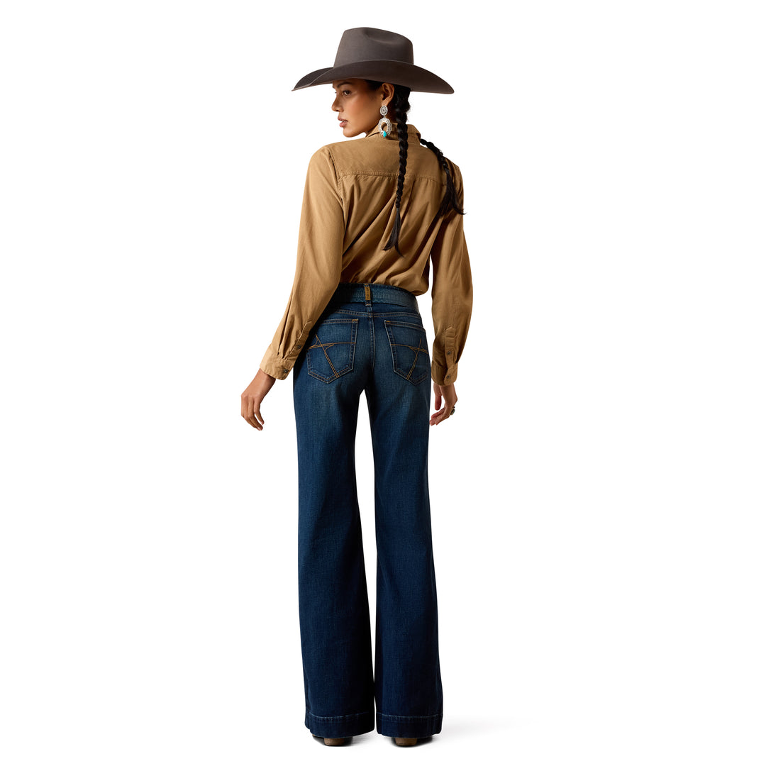 Ariat Womens Perfect Rise Petra Flipside Wide Leg Jeans