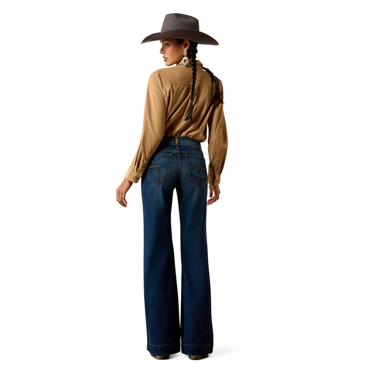 Ariat Womens Perfect Rise Petra Flipside Wide Leg Jeans