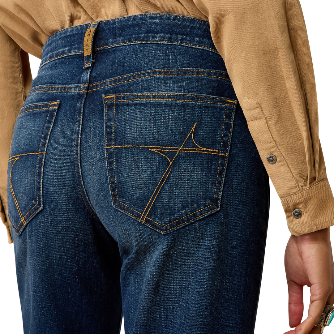 Ariat Womens Perfect Rise Petra Flipside Wide Leg Jeans