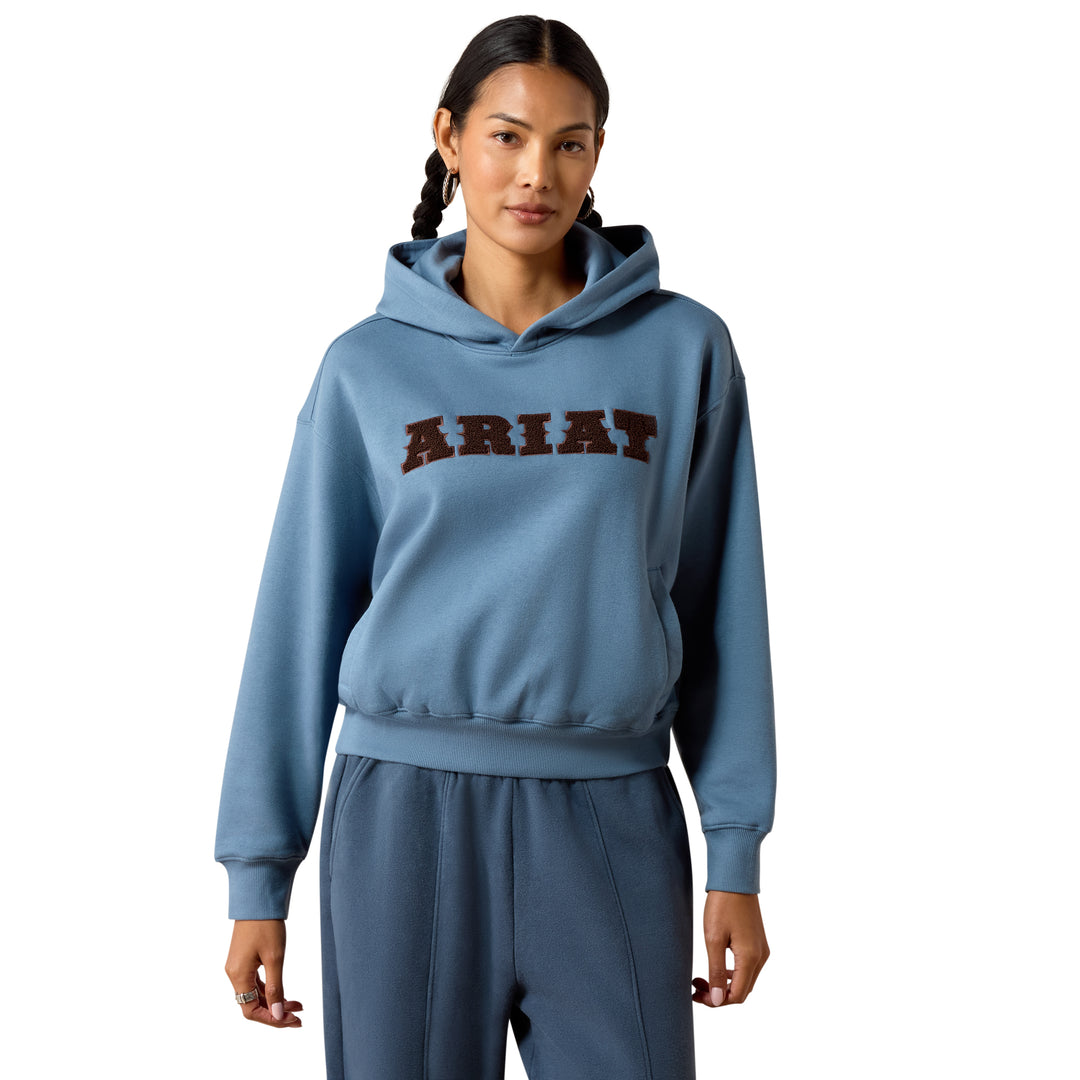 Ariat Womens Blue Logo Hoodie