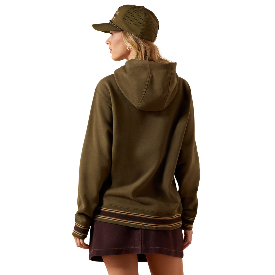 Ariat Womens Ivy Green Threaded Through Hoodie