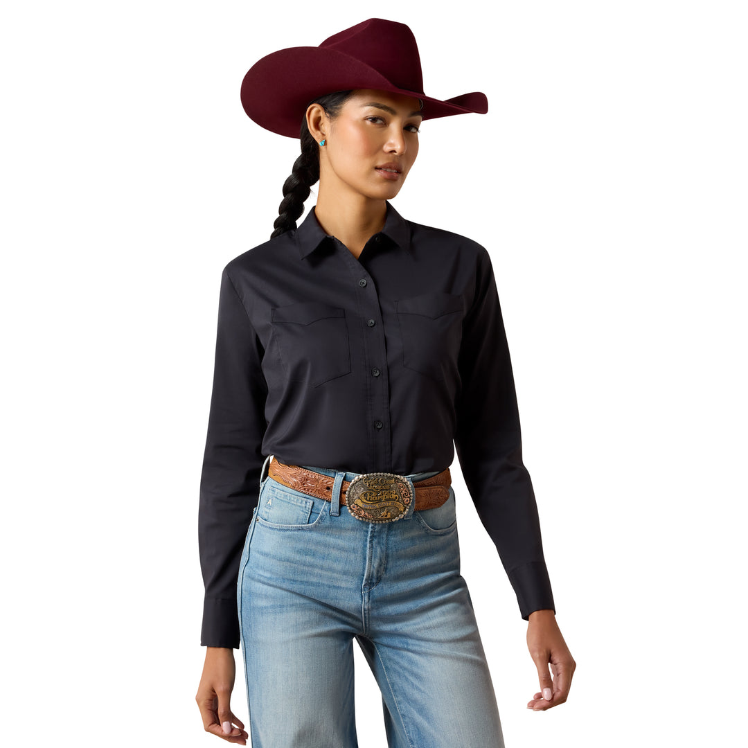 Ariat Womens Black Everything Long Sleeve Shirt