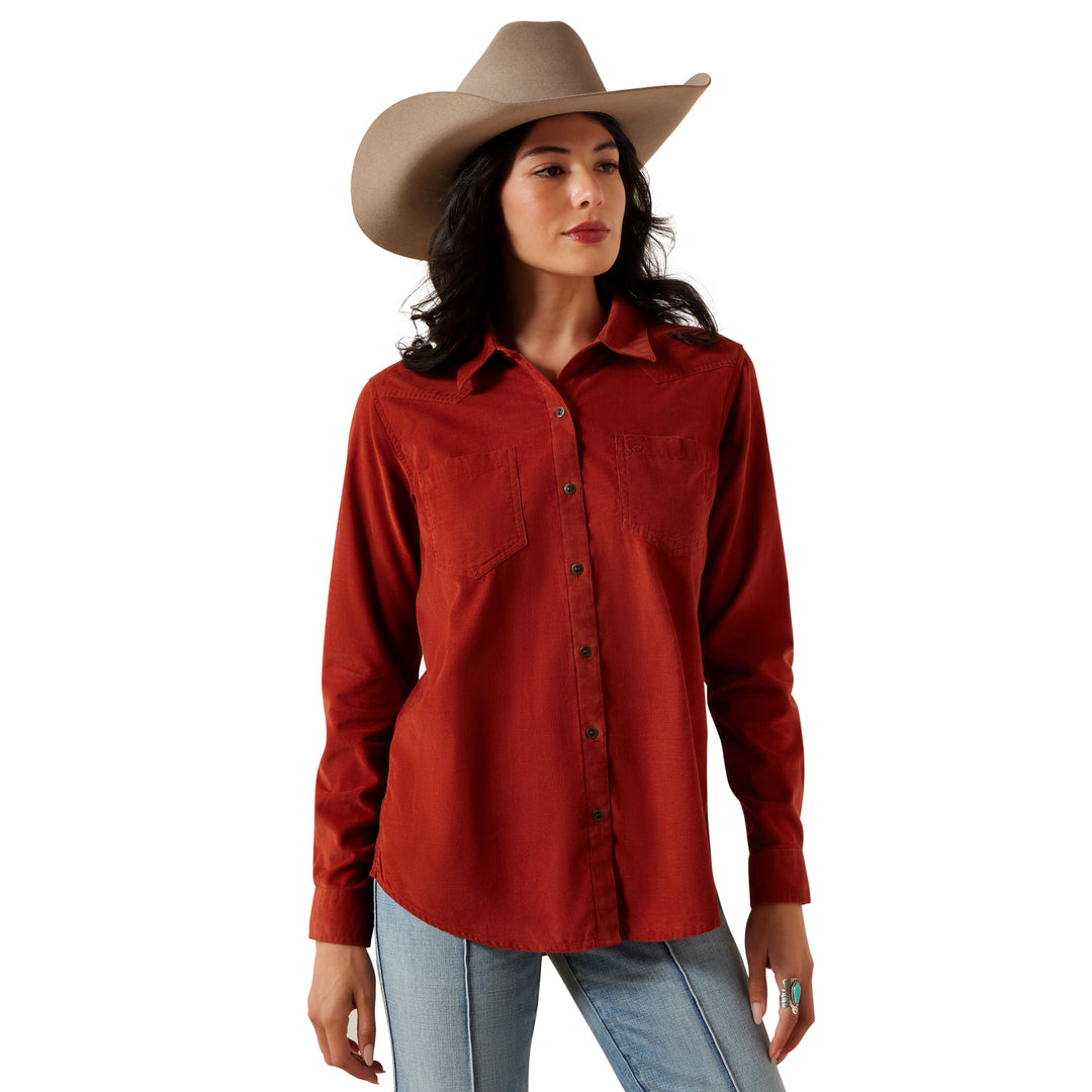 Ariat Womens Burnt Henna Billie Jean Shirt