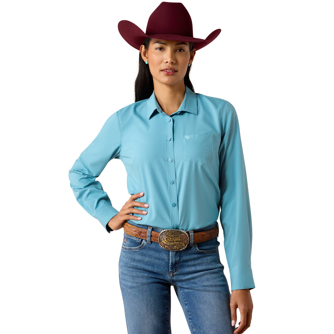 Ariat Womens Blue Kirby Pro Shirt